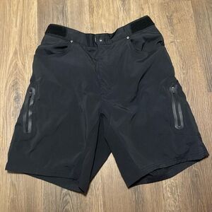 Zoic ether Shorts Mens XL Black Cycling Nylon Outdoor Stretch adjustable